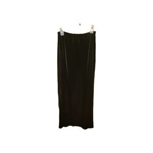 Bicycle Long Black Velvet Skirt w/ Slit W-13 L-36 Slit-18 Whimsigoth Vampy Maxi
